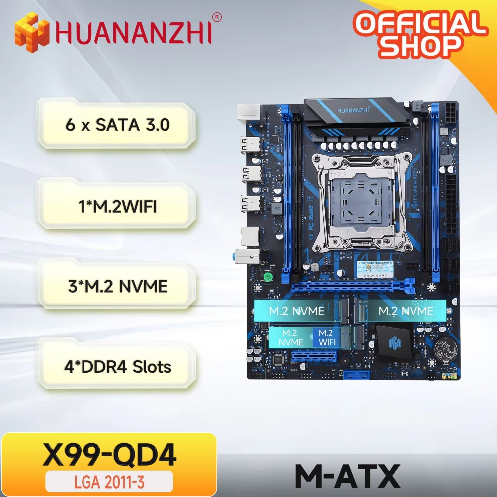 Server Memory Ddr4 - لوحة أم HUANANZHI X99 QD4 LGA