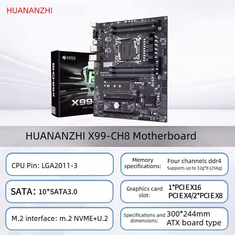 Ecc Ram Server - لوحة أم HUANANZHI LGA2011-3 X99 مع