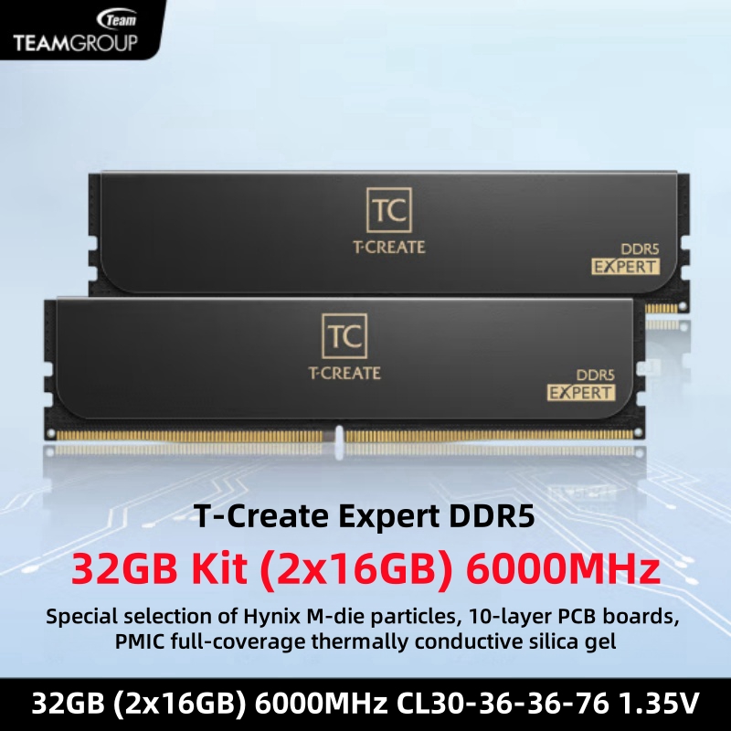 Ram Memory Module - وحدة ذاكرة سطح المكتب TEAMGROUP T-Create