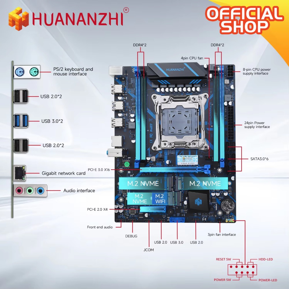 لوحة أم HUANANZHI X99 QD4 LGA  - مراجعة Server Memory Ddr4 وسعره
